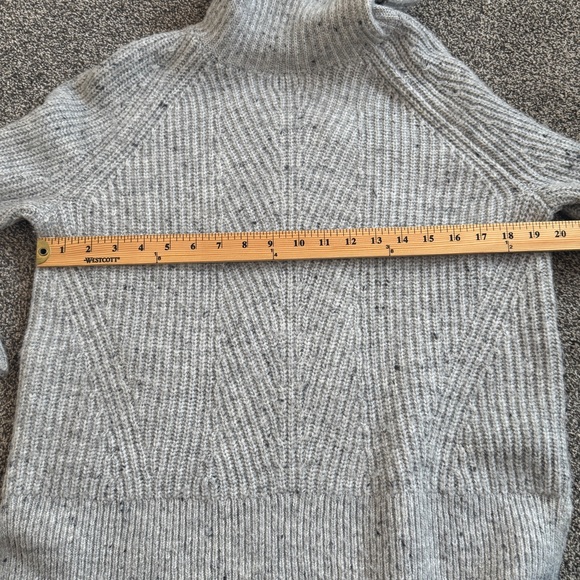 Madewell Gray Cowl Neck Cable S Sweater Oversized - Picture 7 of 8